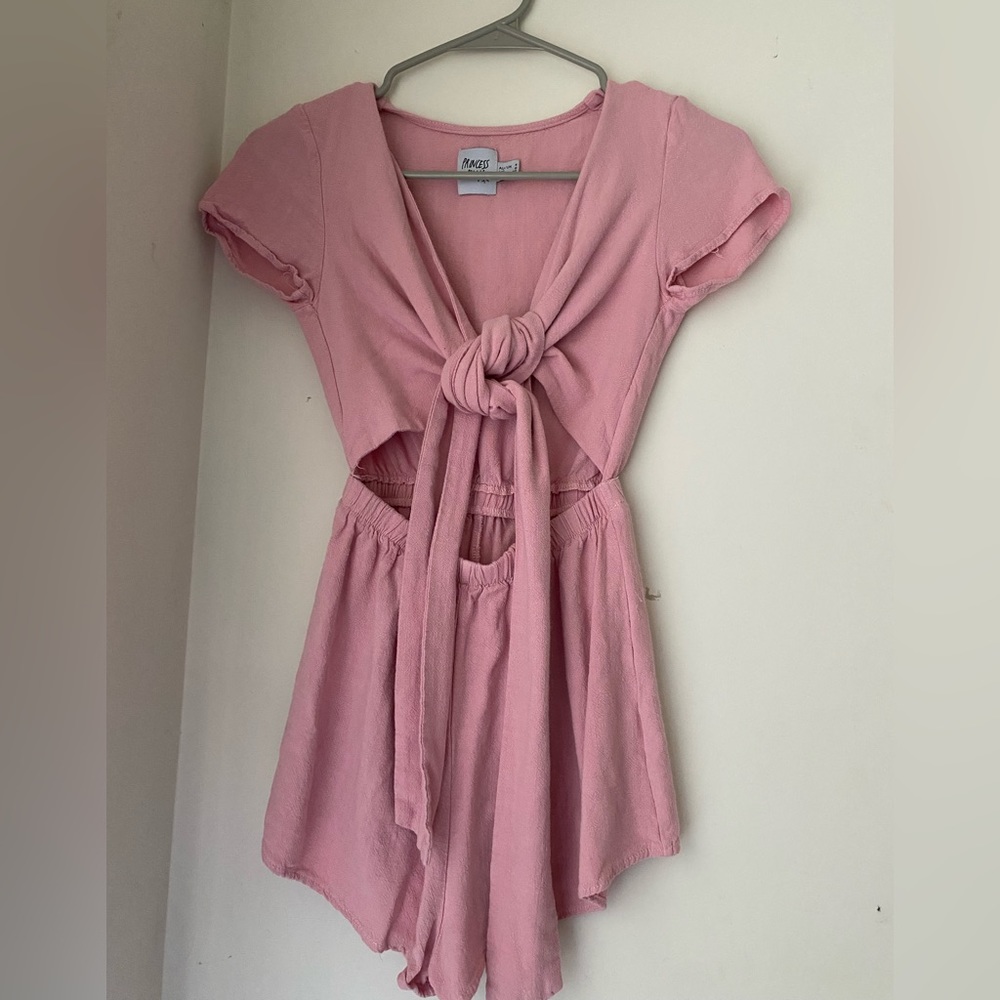 Princess polly pink wrap romper